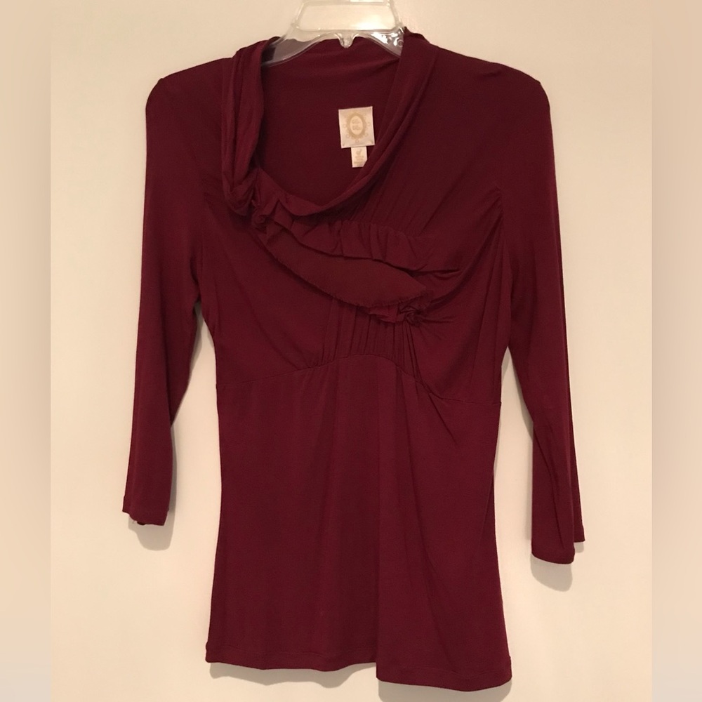 S Anthropologie Maroon Women's Top